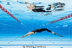 Free diver diving in the pool.
Canon EOS 5D Mark II,
Se... by Mutlu Kurtbas 